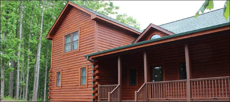 Log Home Staining in Louisa County, Virginia