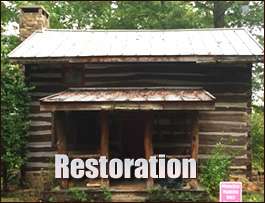 Historic Log Cabin Restoration  Louisa County, Virginia